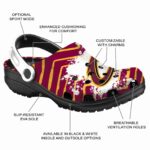 personalized cleveland cavaliers zigzag paint burst crocs fashion forward