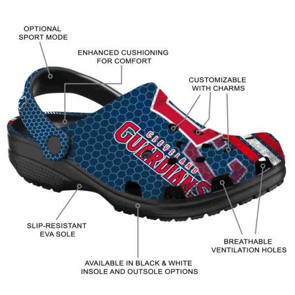 personalized cleveland guardians contrasting stripes crocs new arrival
