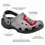 Personalized Cleveland Guardians Cracked Texture Crocs Best selling