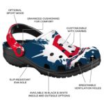 Personalized Cleveland Guardians Splatter Pattern Crocs Best selling
