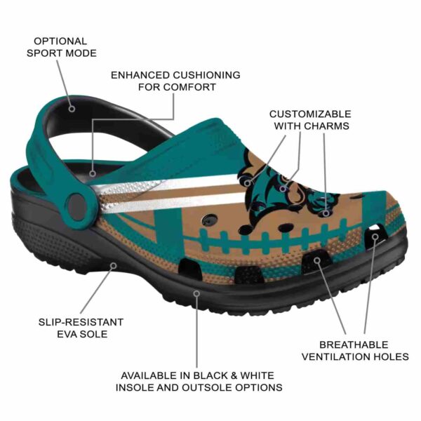 personalized coastal carolina chanticleers football motif clog new arrival