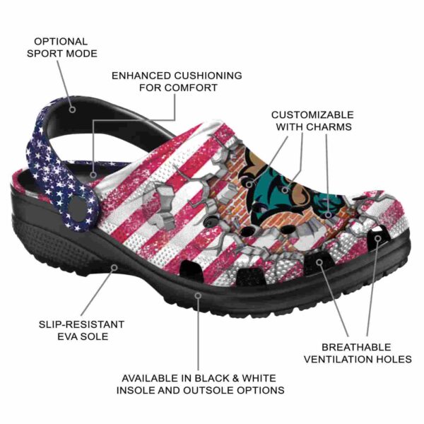 personalized coastal carolina chanticleers freedom splinter clog new arrival