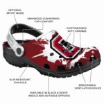 personalized colgate raiders splatter pattern clog best selling