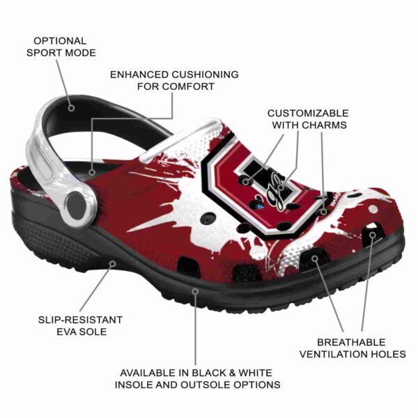 personalized colgate raiders splatter pattern clog new arrival
