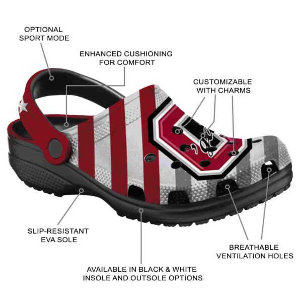 personalized colgate raiders star spangled graphic clog new arrival