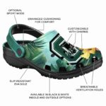personalized colgate raiders tropical vibes clog best selling