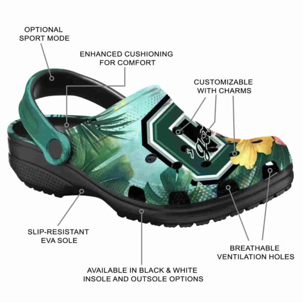 personalized colgate raiders tropical vibes clog new arrival