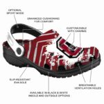 personalized colgate raiders zigzag paint burst clog best selling