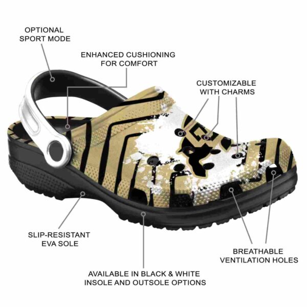personalized colorado buffaloes zigzag paint burst clog new arrival