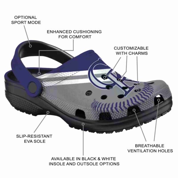 personalized colorado rockies baseball motif crocs new arrival