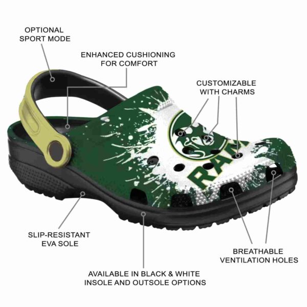 personalized colorado state rams splash art clog new arrival
