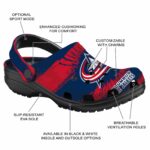 personalized columbus blue jackets paint splatter graphics clog best selling
