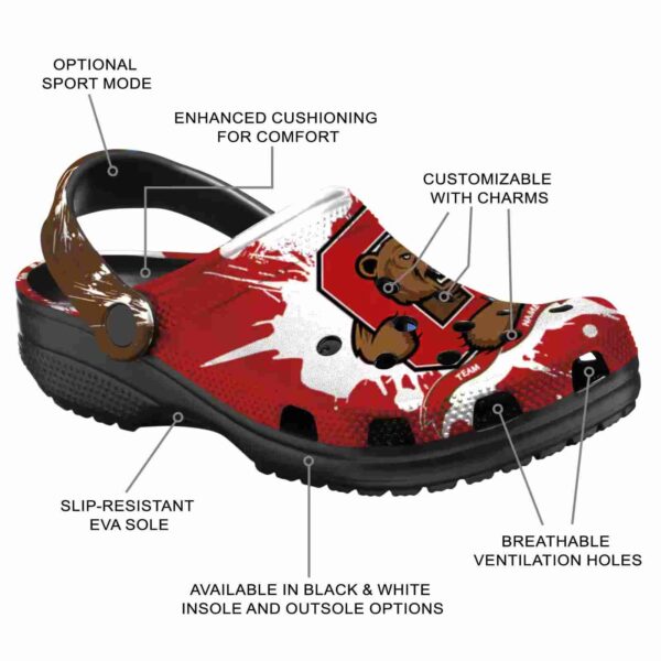 personalized cornell big red splatter pattern clog new arrival