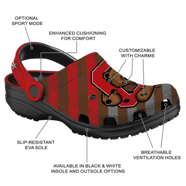personalized cornell big red star spangled graphic clog new arrival