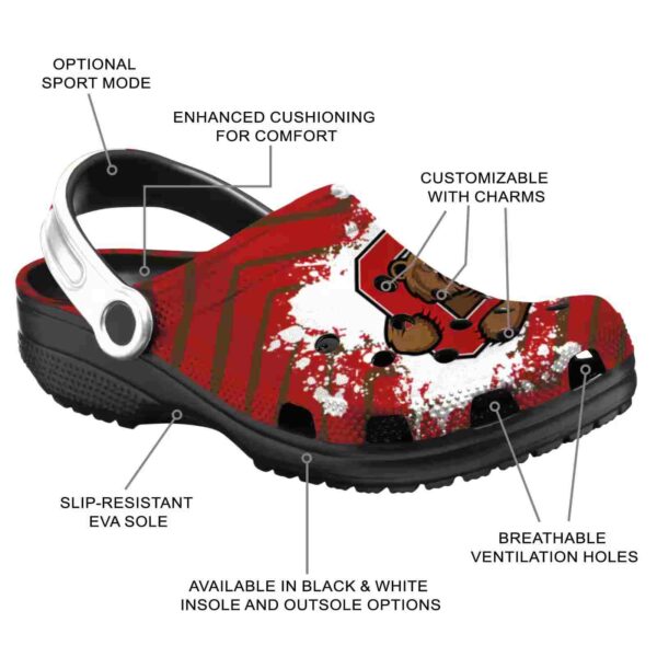 personalized cornell big red zigzag paint burst clog new arrival