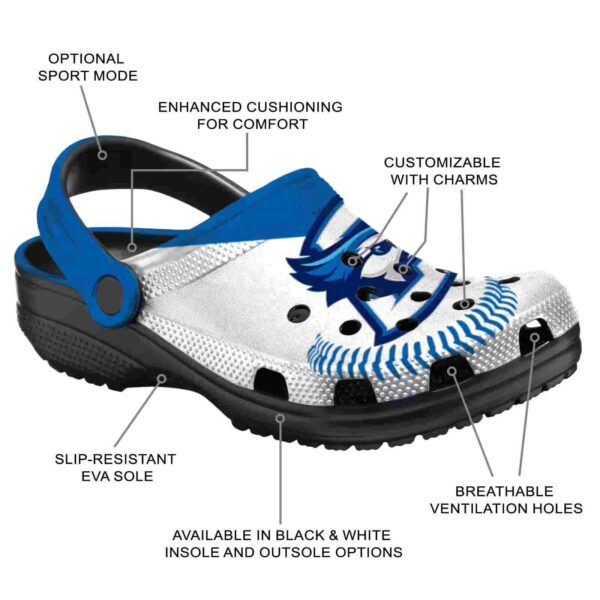 personalized creighton bluejays baseball motif clog new arrival