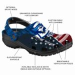 personalized creighton bluejays star spangled side pattern clog best selling