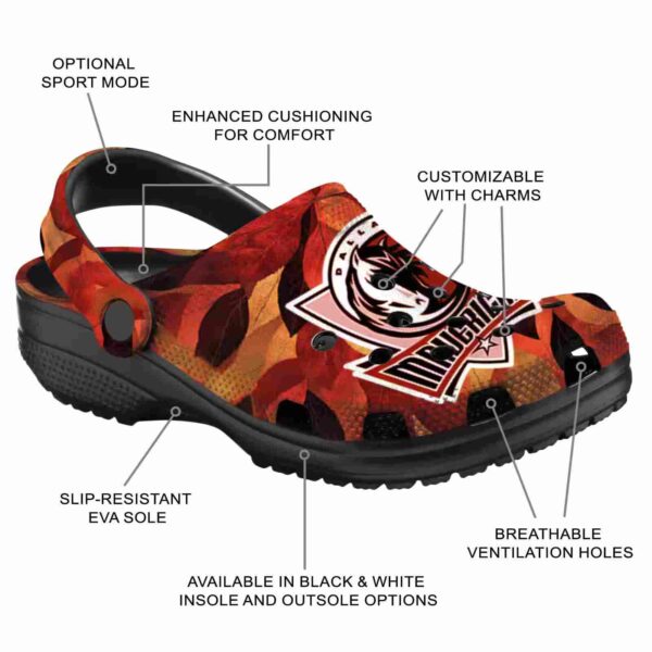 personalized dallas mavericks autumn leaves clog new arrival