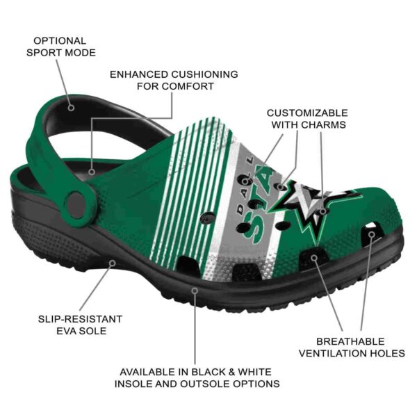 personalized dallas stars vibrant dual tone clog new arrival