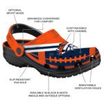 Personalized Denver Broncos Football Motif Crocs Best selling