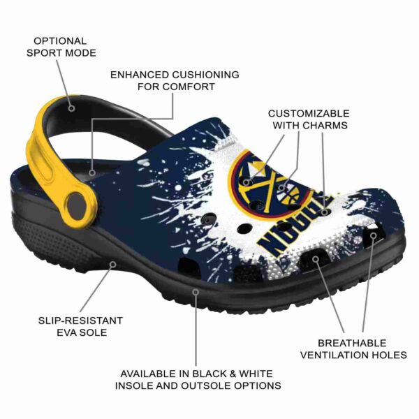 personalized denver nuggets splash art clog new arrival