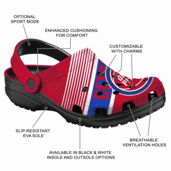 personalized detroit pistons vibrant dual tone clog new arrival