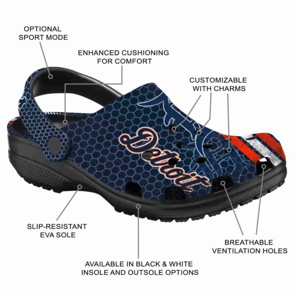 personalized detroit tigers contrasting stripes crocs new arrival