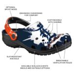 Personalized Detroit Tigers Splatter Pattern Crocs Best selling