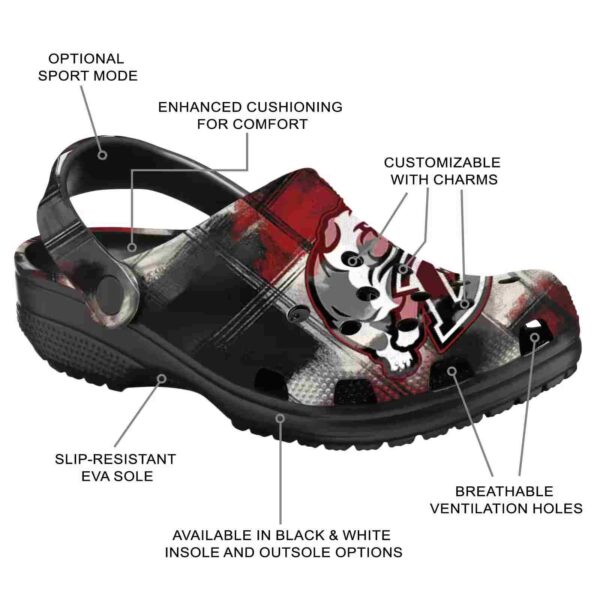 personalized drake bulldogs plaid fusion clog new arrival