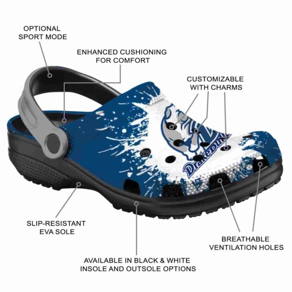 personalized drake bulldogs splash art clog new arrival