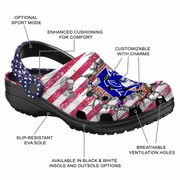 personalized duke blue devils freedom splinter crocs new arrival