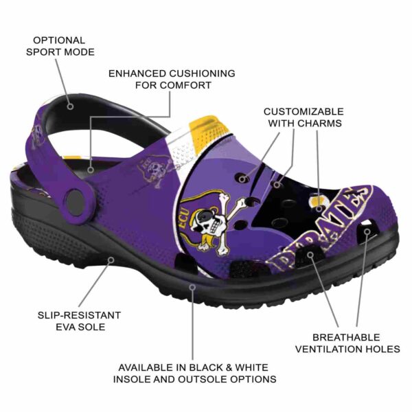 personalized east carolina pirates baseball helmet clog new arrival