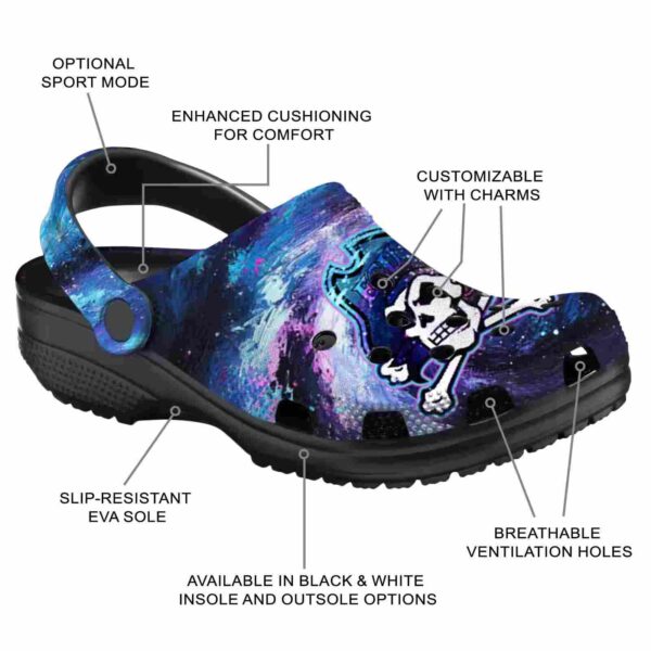personalized east carolina pirates galaxy swirl clog new arrival