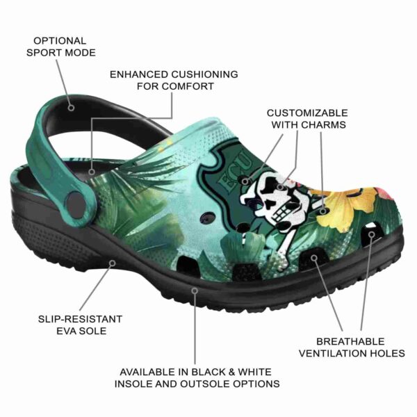 personalized east carolina pirates tropical vibes clog new arrival