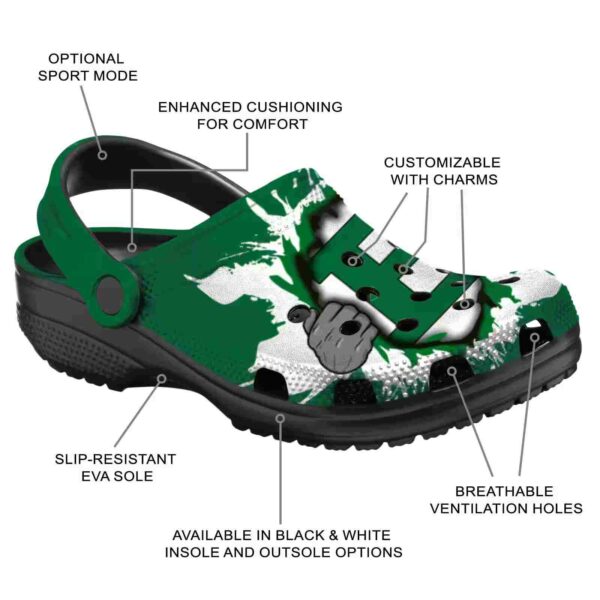 personalized eastern michigan eagles gripping hand clog new arrival