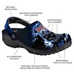 personalized edmonton oilers gothic skull clog best selling