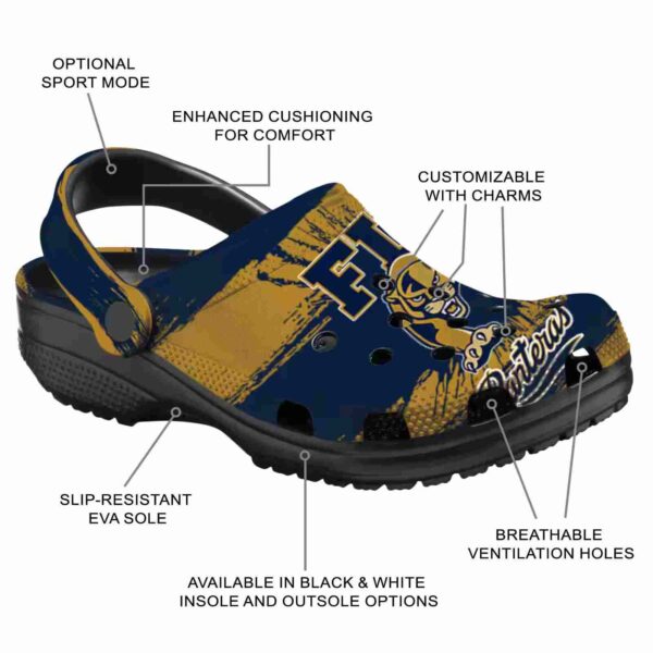 personalized fiu panthers paint splatter graphics clog new arrival