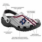 personalized florida atlantic owls pinstripe pattern clog best selling