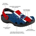 personalized florida atlantic owls vertical stripes clog best selling