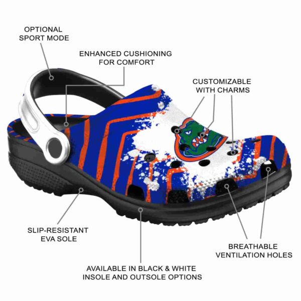 personalized florida gators zigzag paint burst crocs new arrival