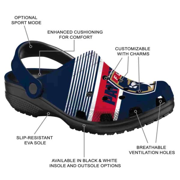 personalized florida panthers vibrant dual tone clog new arrival