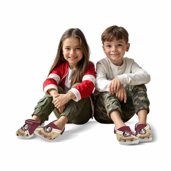 personalized florida state seminoles baseball motif crocs fashion forward