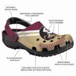Personalized Florida State Seminoles Baseball Motif Crocs Best selling