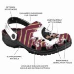 Personalized Florida State Seminoles Zigzag Paint Burst Crocs Best selling