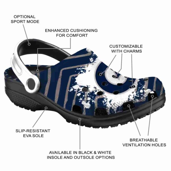 personalized georgetown hoyas zigzag paint burst clog new arrival
