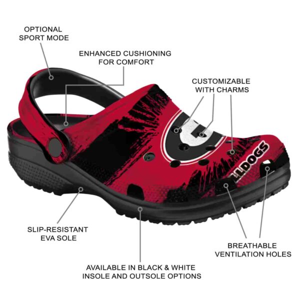 personalized georgia bulldogs paint splatter graphics crocs new arrival