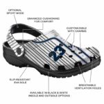 personalized georgia southern eagles pinstripe pattern clog best selling