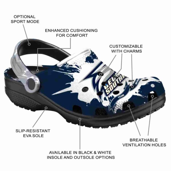 personalized georgia southern eagles splatter pattern clog new arrival