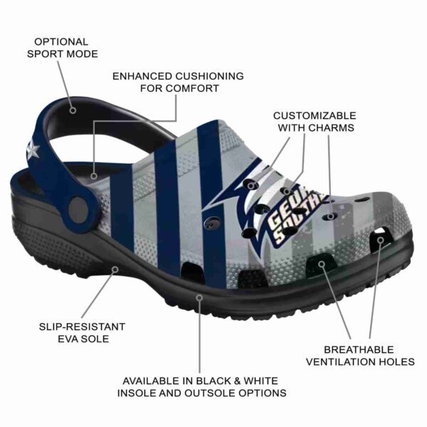 personalized georgia southern eagles star spangled graphic clog new arrival