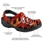 personalized georgia state panthers autumn leaves clog best selling